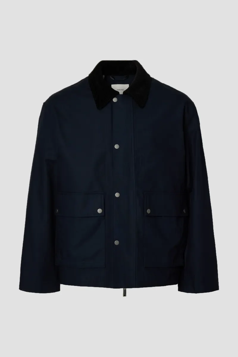 Selected Kyle Cotton Sky Captain Jacket - Image 11
