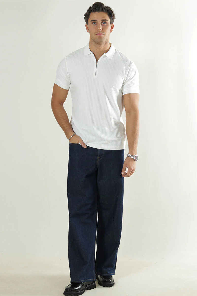 Selected Fave Polo Kortärmad Cloud Dancer - Image 2