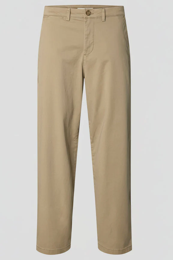 Selected Loose New Miles Flex Pant Greige - Image 5