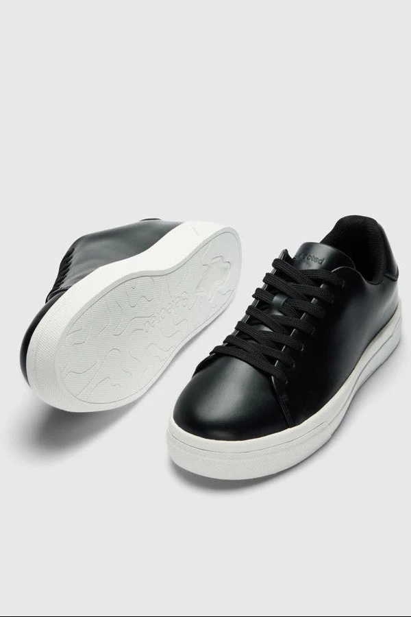 Selected David Chunky Leather Sneakers 2.0 Black - Image 3