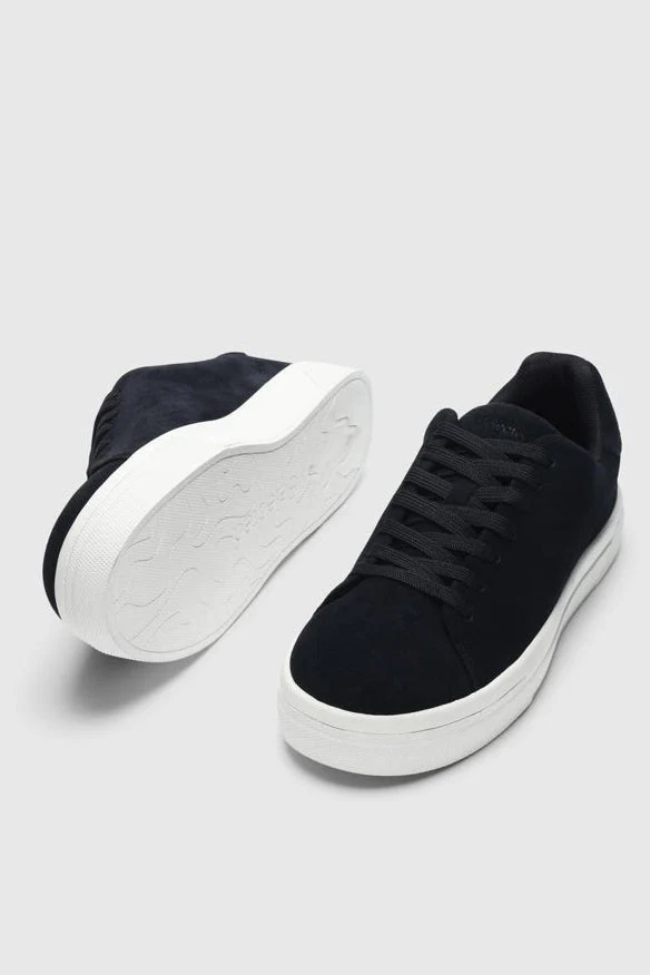 Selected David Chunky Suede Sneaker 2.0 Dark Navy - Image 3