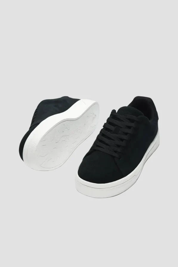Selected David Chunky Sneaker 2.0 Suede Black - Image 3