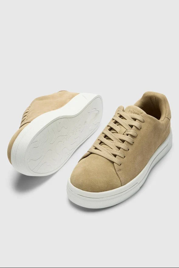 Selected David Chunky Suede Sneaker 2.0 Sand - Image 3