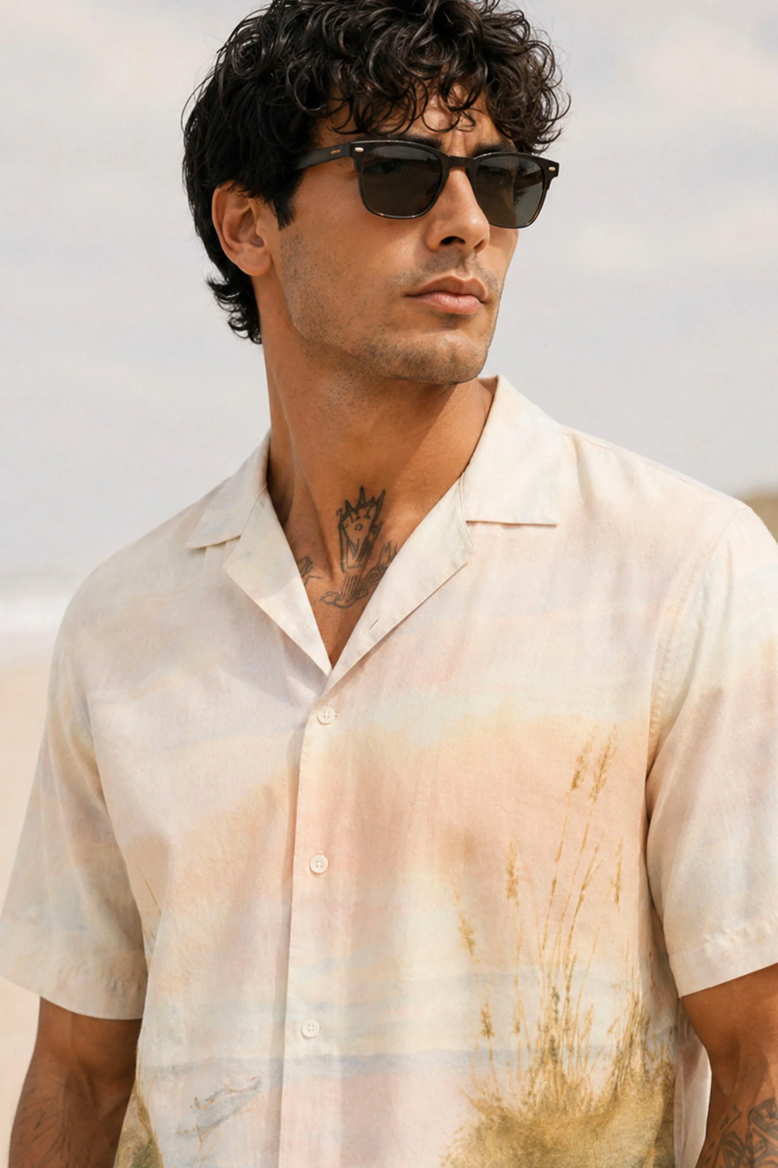 Selected Regular Kelso Sunset SS Shirt Dusty Blue - Image 3
