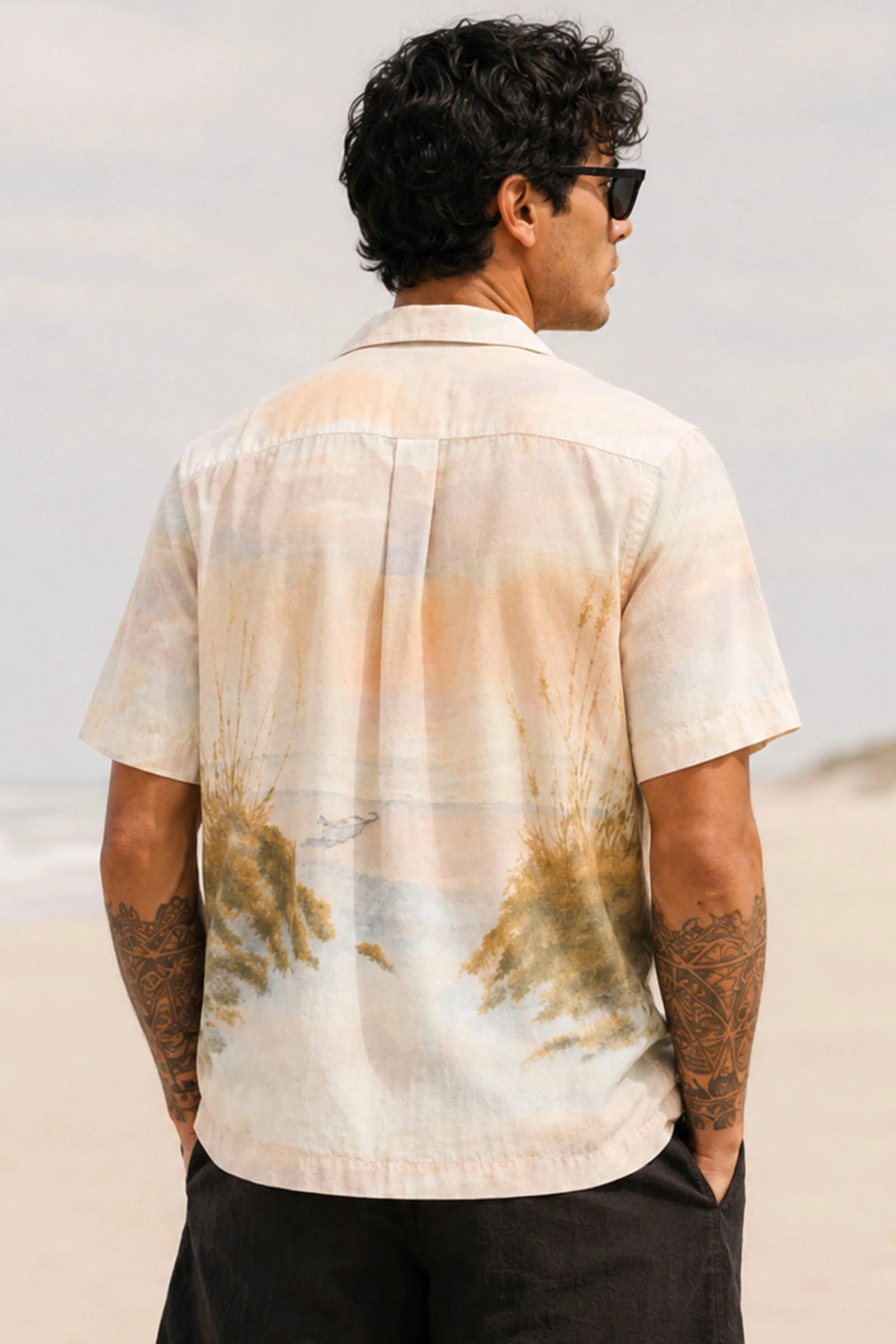 Selected Regular Kelso Sunset SS Shirt Dusty Blue - Image 4