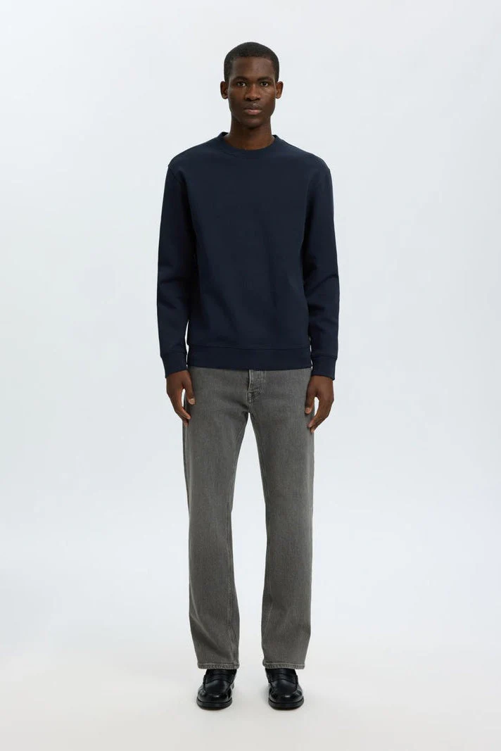 Selected Tom Soft Crew Neck Sweat Sky Captain - Image 2