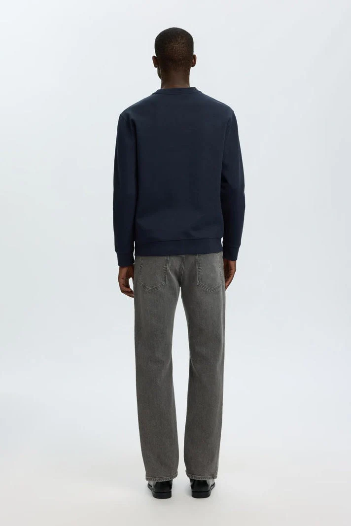Selected Tom Soft Crew Neck Sweat Sky Captain - Image 3