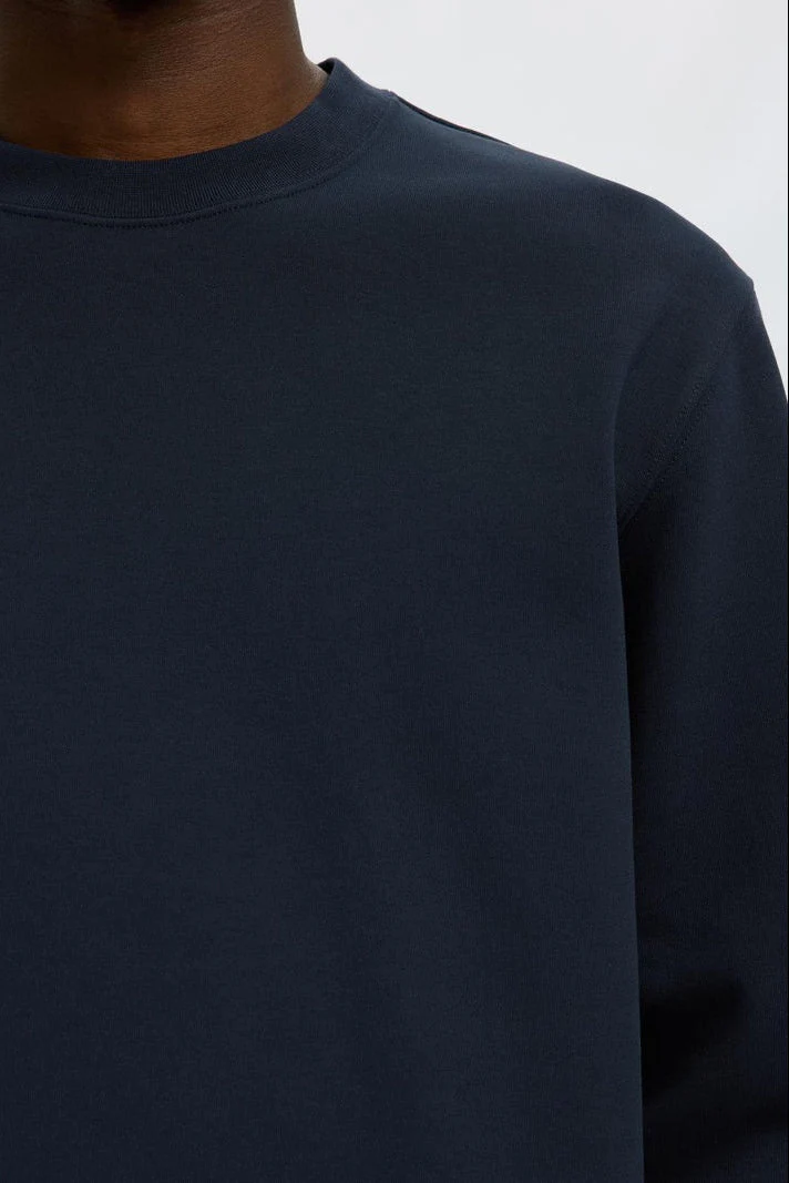 Selected Tom Soft Crew Neck Sweat Sky Captain - Image 6