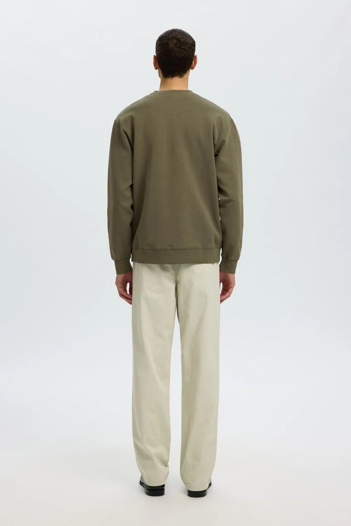 Selected Tom Soft Crew Neck Sweat Kalamata - Image 3