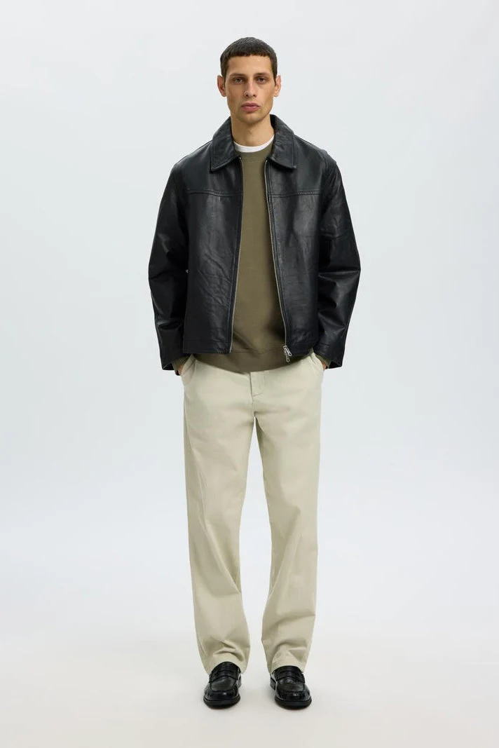 Selected Tom Soft Crew Neck Sweat Kalamata - Image 4