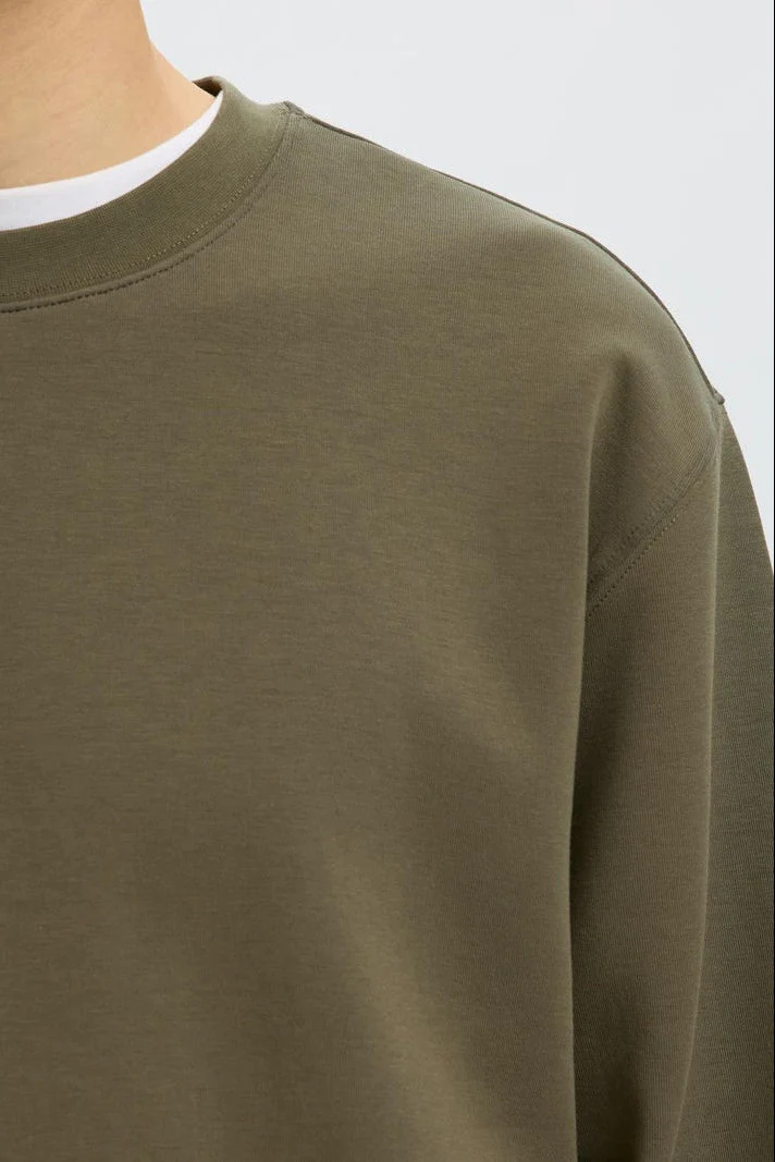 Selected Tom Soft Crew Neck Sweat Kalamata - Image 6