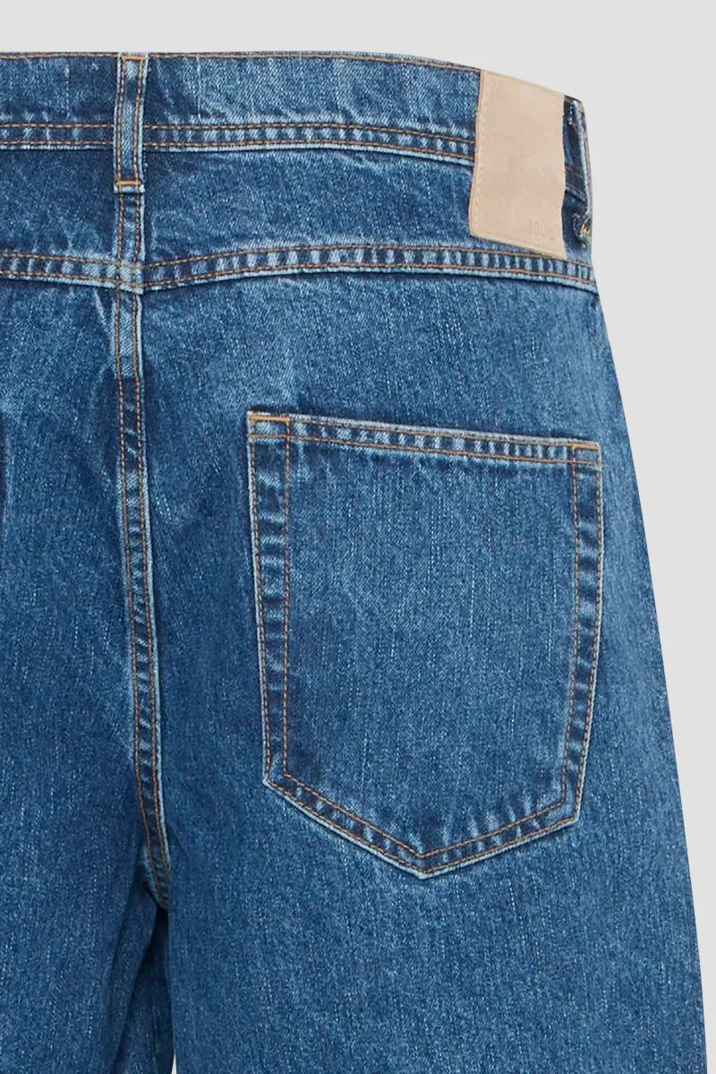 Solid Dryan Middle Blue Denim Shorts - Image 7