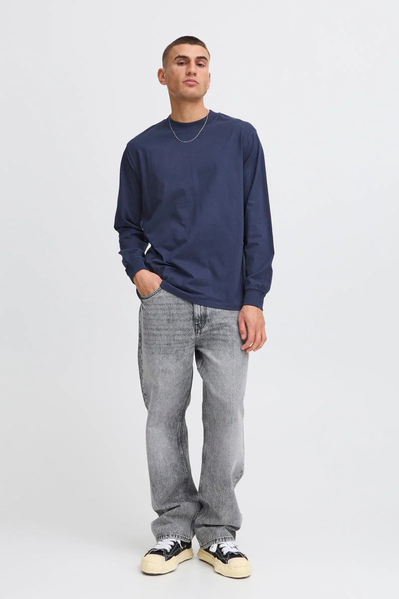 Solid Sdreynaldo Longsleeve T-shirt Insignia Blue