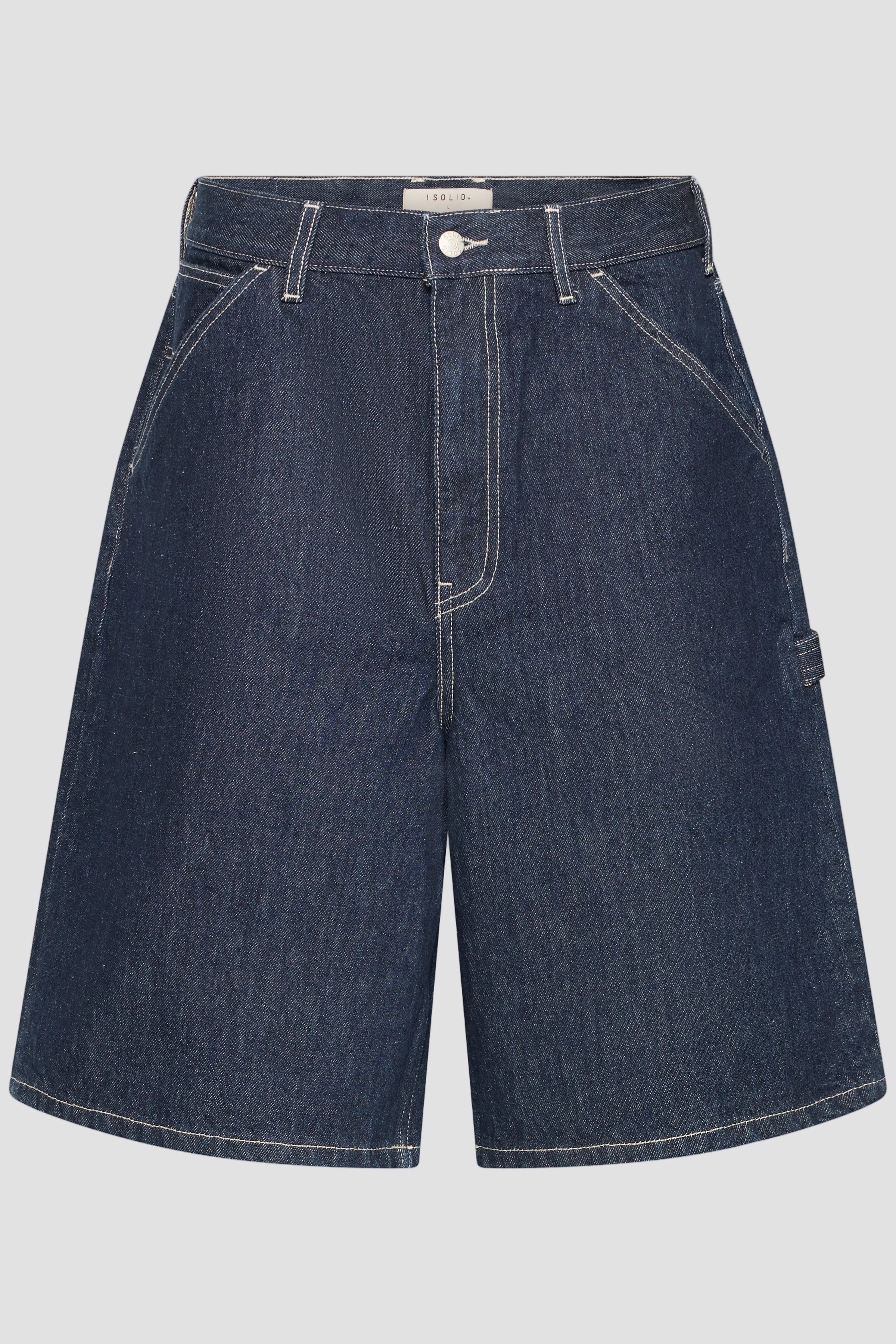 Solid Mason Carpenter Denimraw Shorts - Image 5