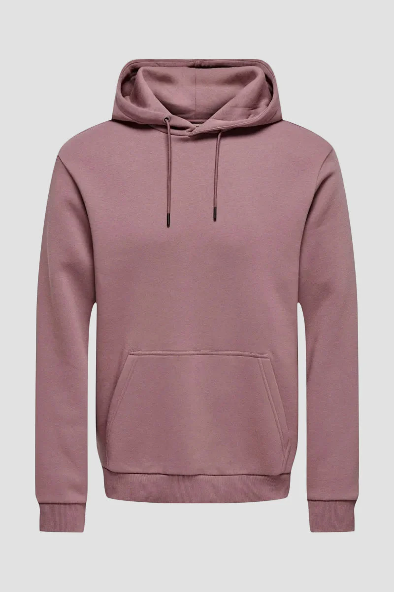 Only & Sons Ceres Hoodie Twilight Mauve - Image 3