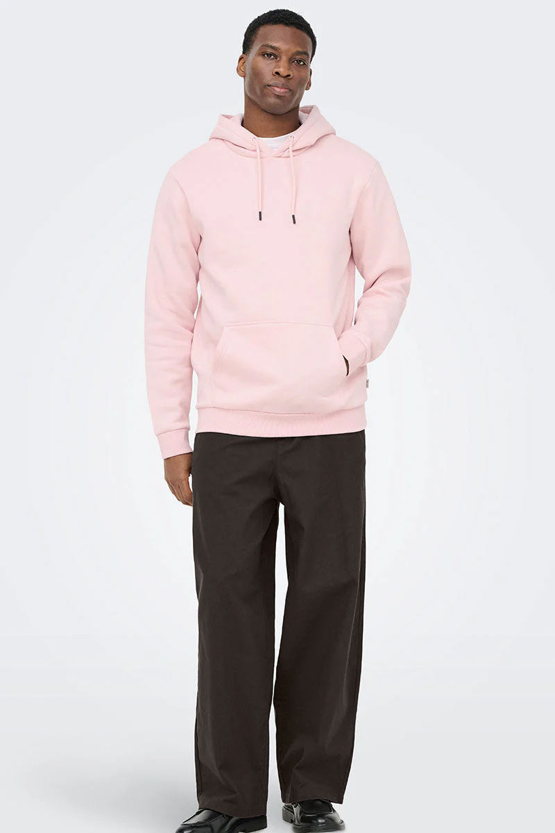 Only & Sons Ceres Hoodie Veiled Pink - Image 2