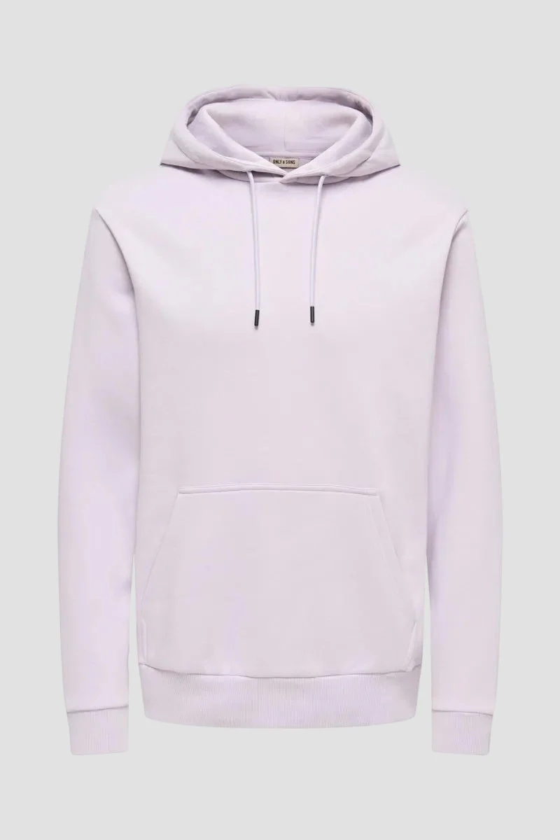 Only & Sons Ceres Hoodie Misty Lilac - Image 3