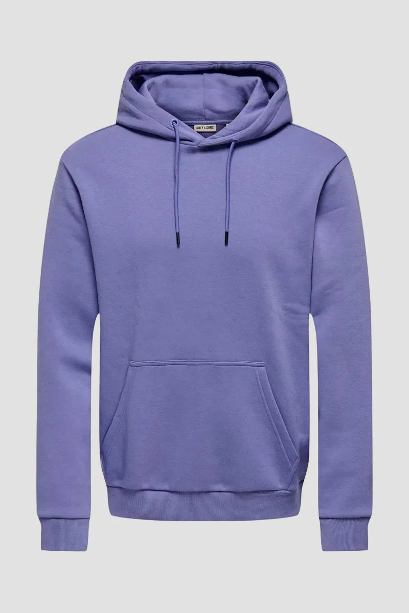 Only & Sons Ceres Hoodie Twilight Purple - Image 3