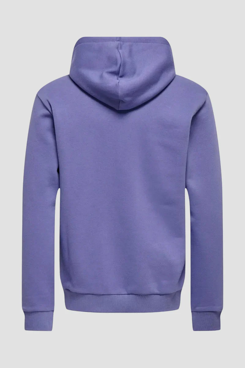 Only & Sons Ceres Hoodie Twilight Purple - Image 4