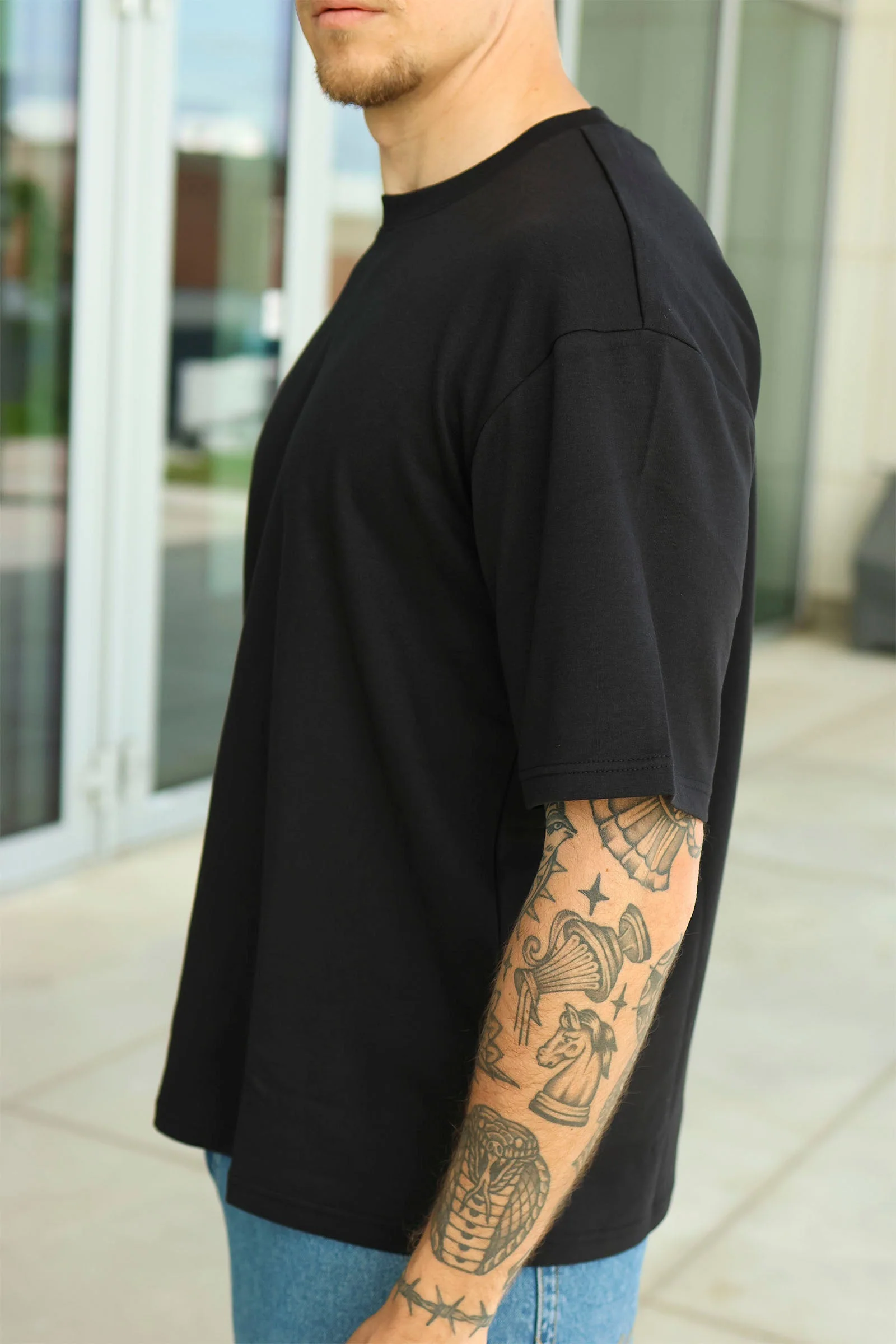 Only & Sons Caspian Airflex Boxy SS Tee Black - Image 3