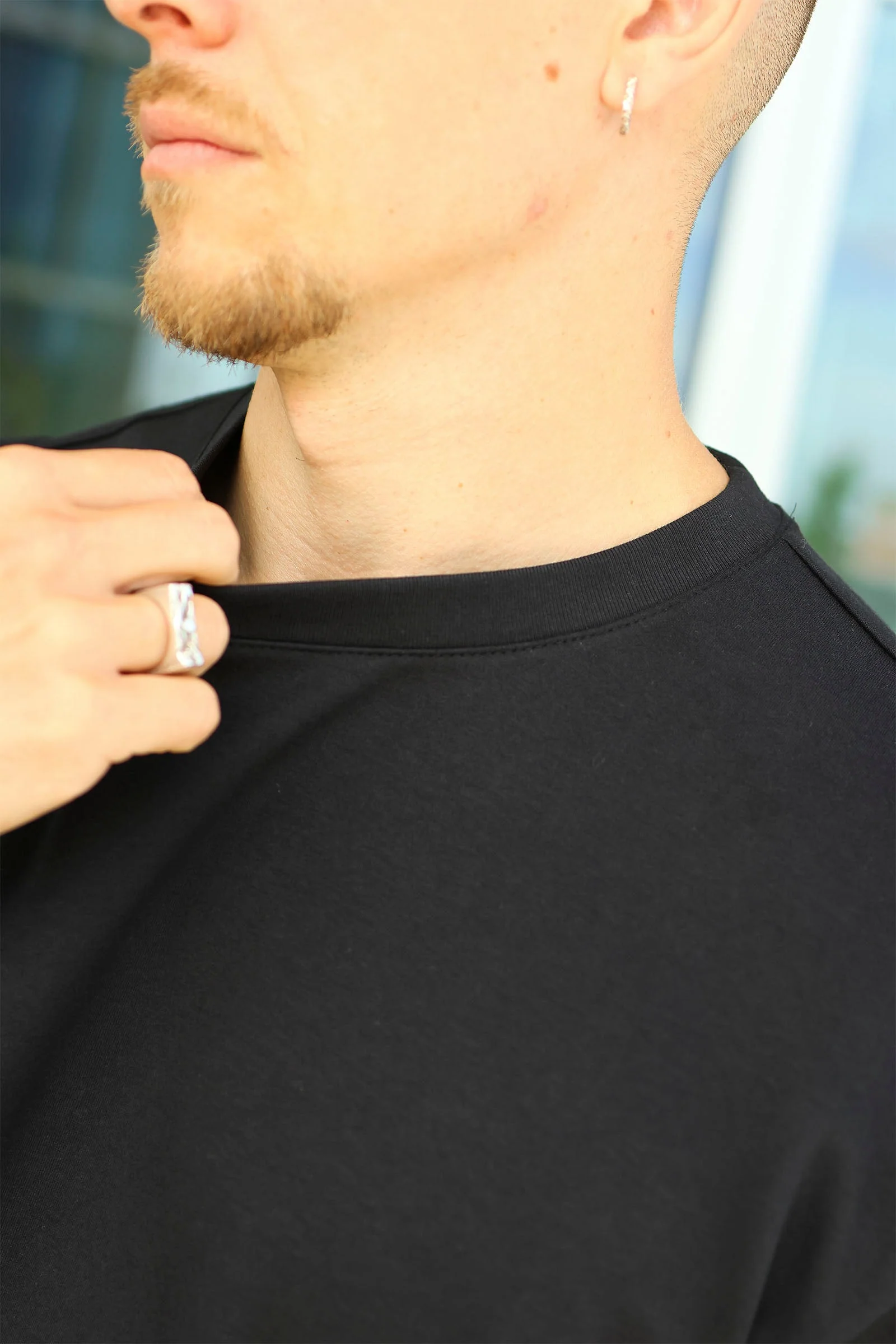 Only & Sons Caspian Airflex Boxy SS Tee Black - Image 4