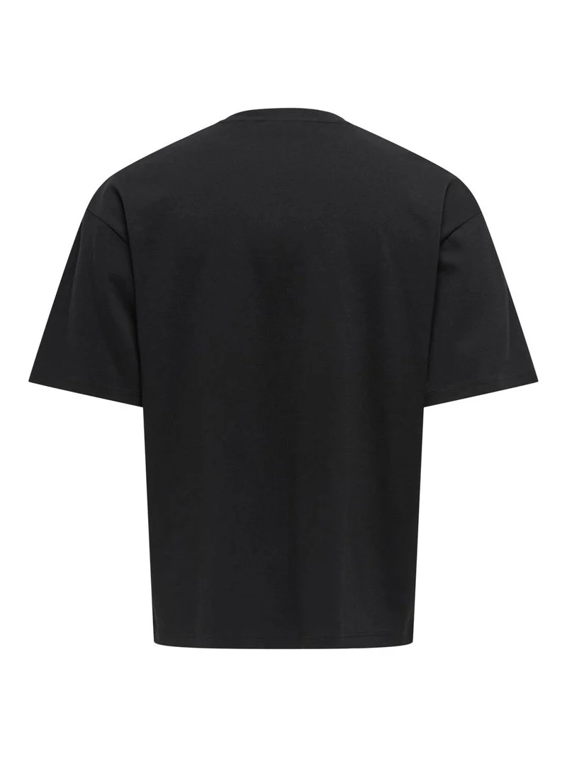 Only & Sons Caspian Airflex Boxy SS Tee Black - Image 9