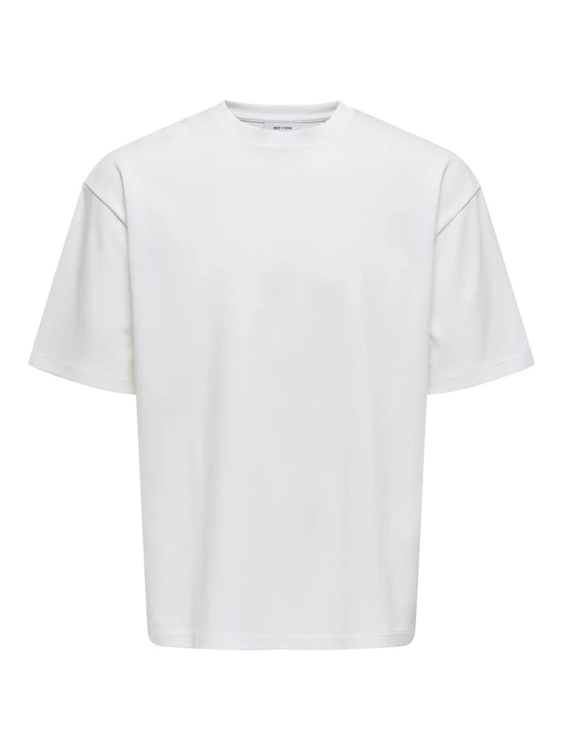 Only & Sons Caspian Airflex Boxy SS Tee White - Image 6