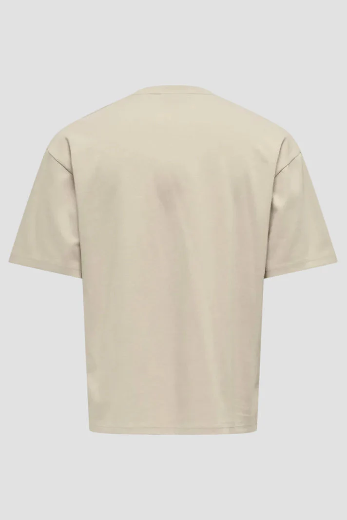 Only & Sons Caspian Airflex Boxy SS Tee Silver Lining - Image 6