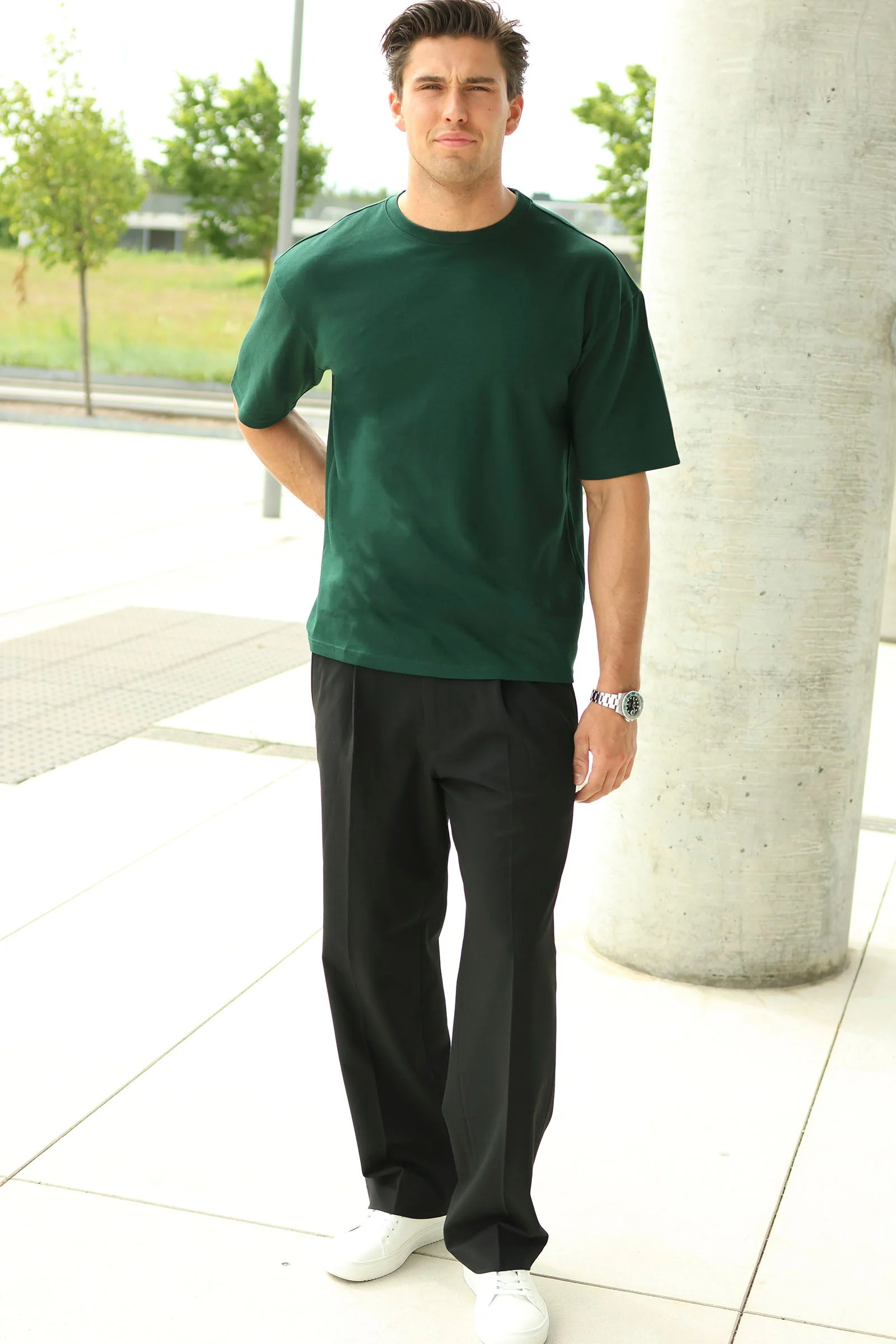 Only & Sons Caspian Airflex Boxy SS Tee Pine Grove - Image 2