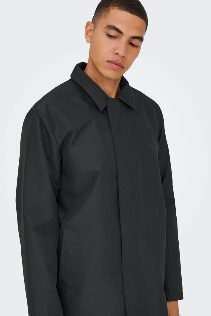 Only & Sons Shall Coat Black - Image 5
