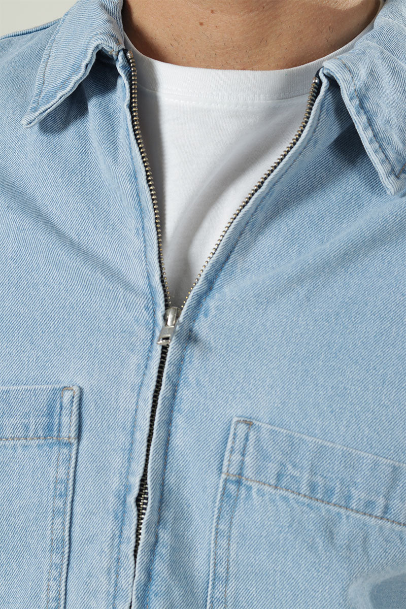 Only & Sons Cassel Light Blue Denim Denimjacka - Image 4