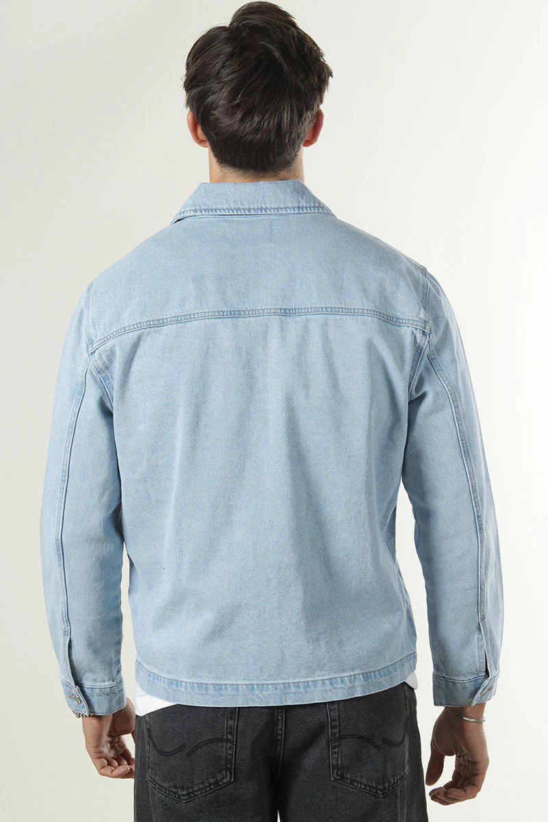 Only & Sons Cassel Light Blue Denim Denimjacka - Image 7