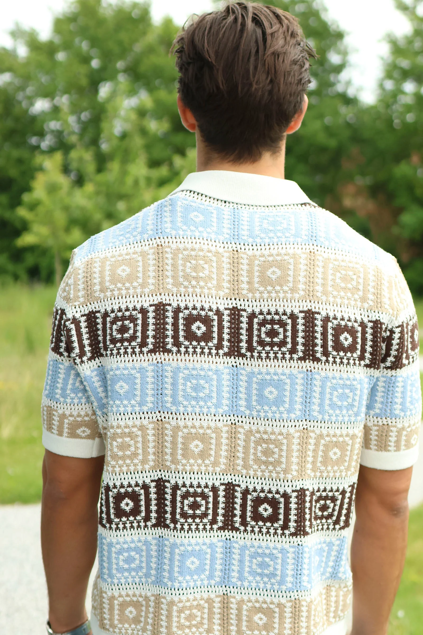 Only & Sons Bart Life Rlx 5 SS Resort Knit Cloud Dancer - Image 4