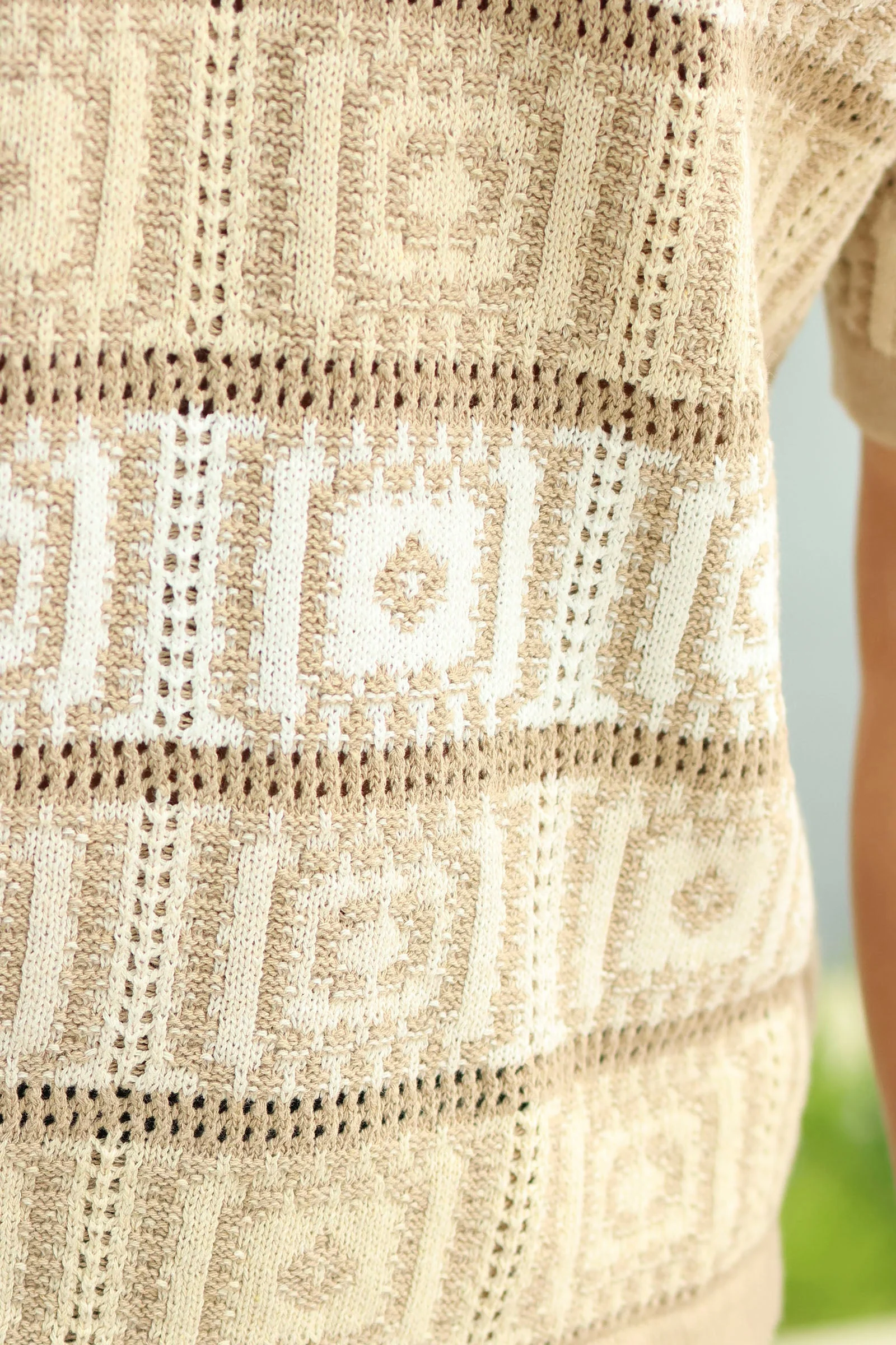 Only & Sons Bart Life RLX 5 SS Resort Knit Chinchilla - Image 4