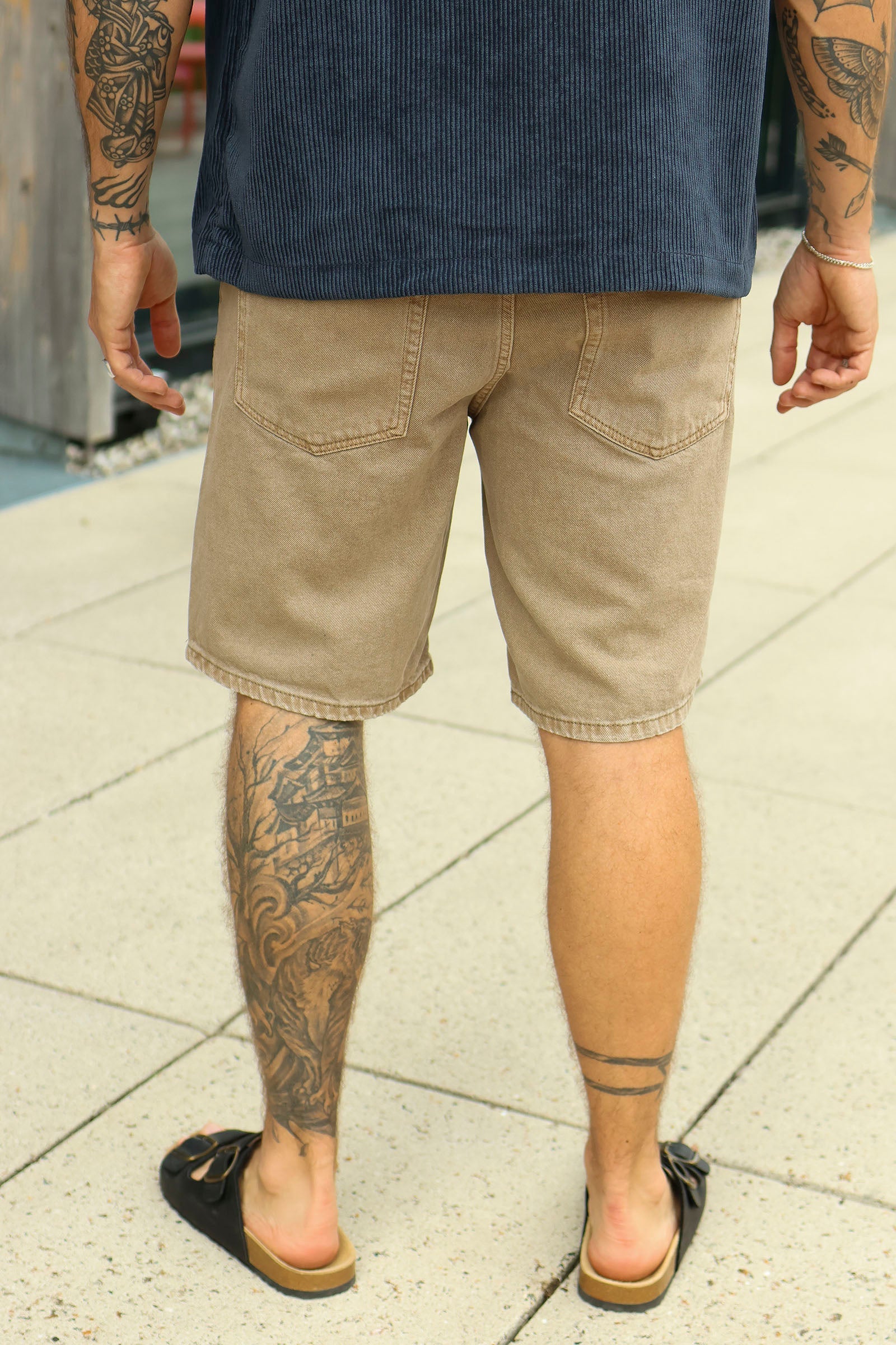 Only & Sons Edge Sand 7981 Tai Denim Shorts Cuban Sand - Image 4