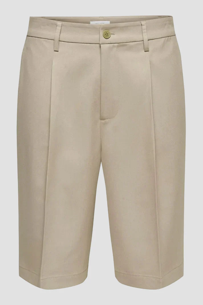Only & Sons Daves Loose Tailored Fit 0346 Shorts Chinchilla - Image 4
