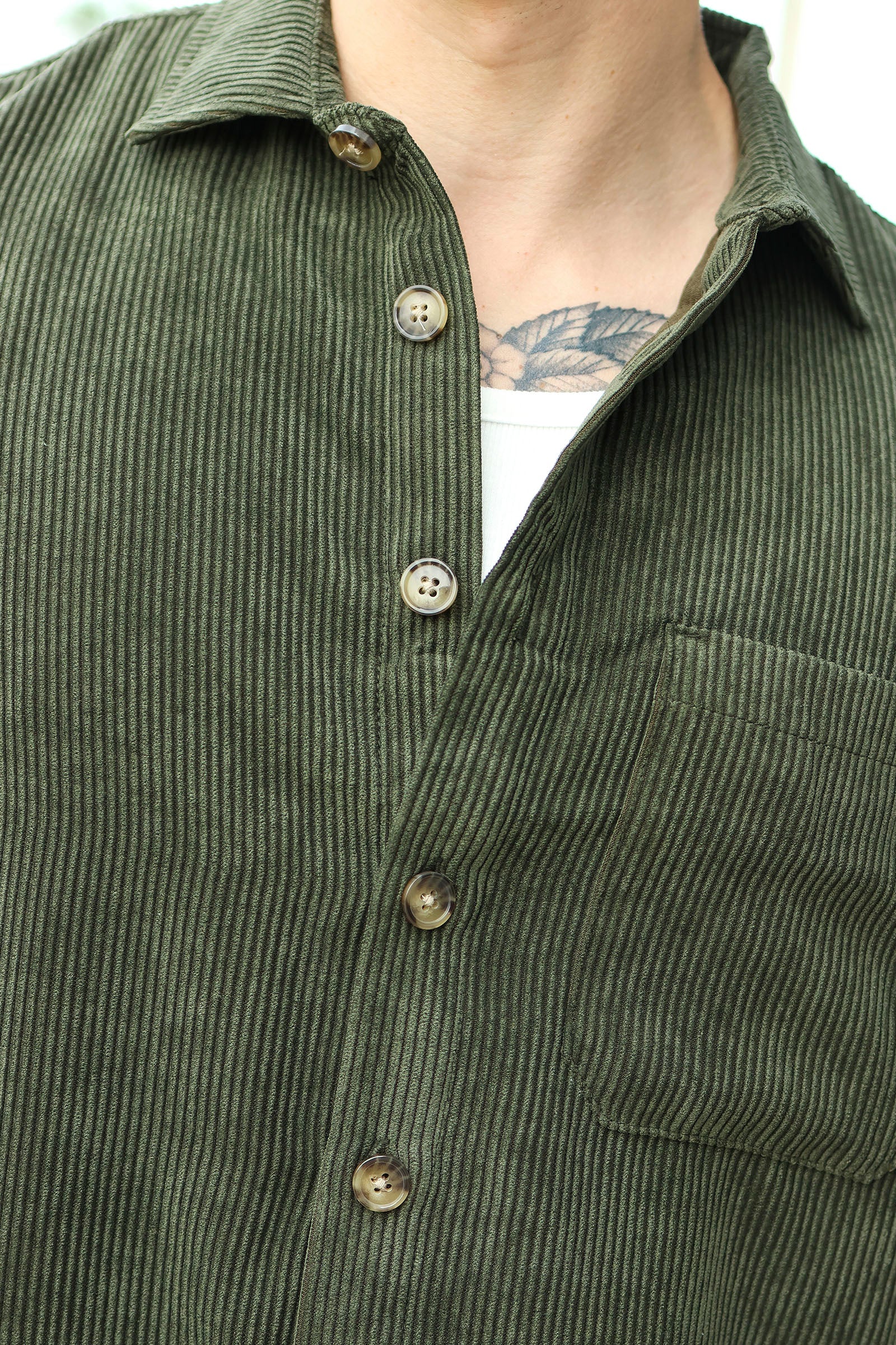 Only & Sons Tile Corduroy 0111 SS Shirt Rosin - Image 3