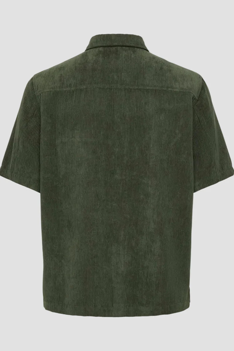 Only & Sons Tile Corduroy 0111 SS Shirt Rosin - Image 5