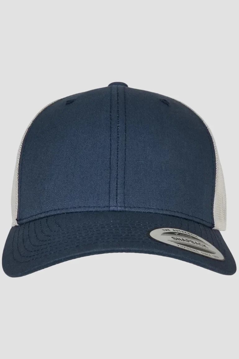 Flexfit Retro Trucker 2-Tone Navy/Silver - Image 3
