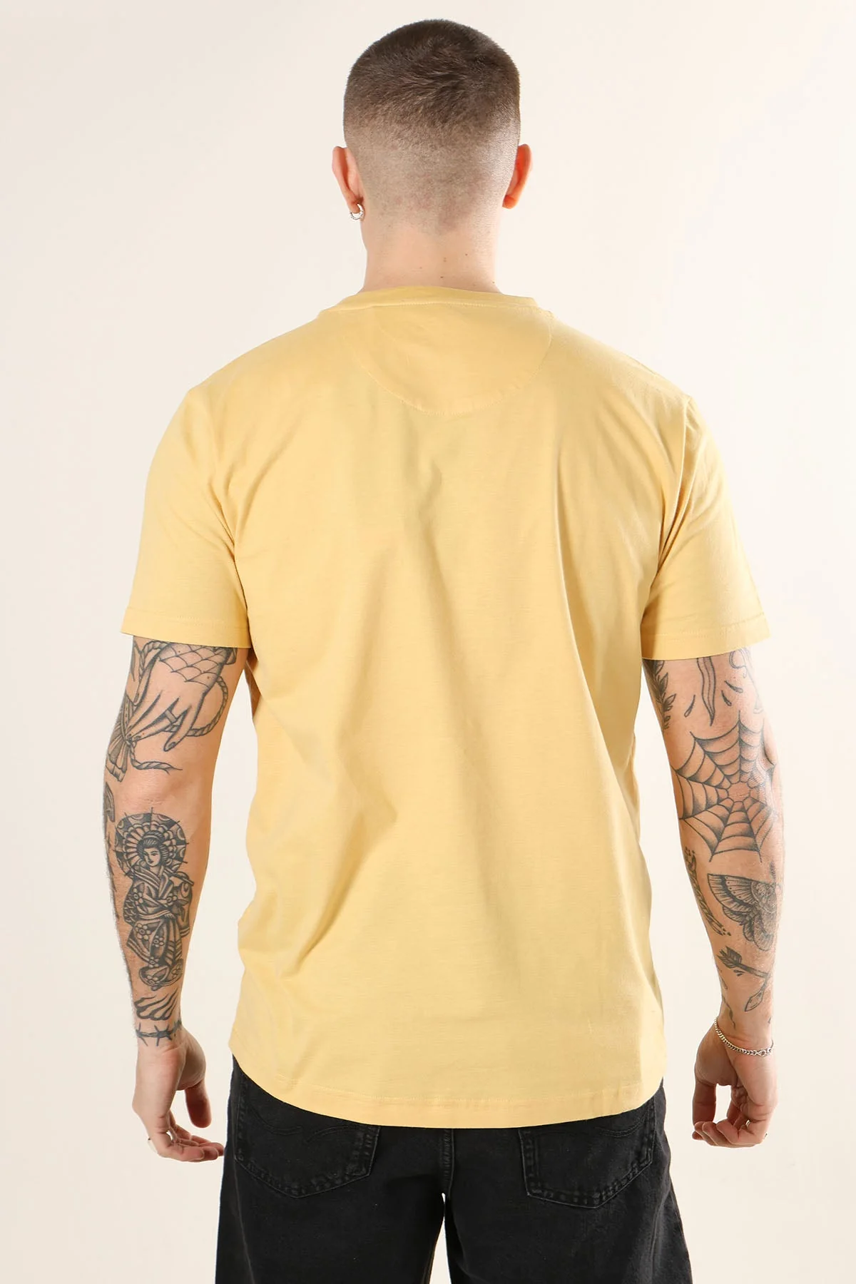 Kronstadt Timmi Organic T-shirt Jojoba Yellow - Image 4