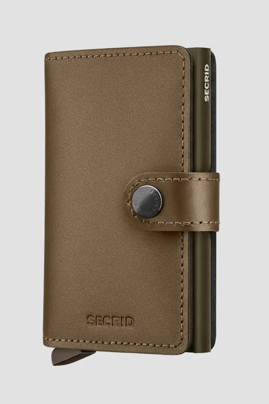 Secrid Miniwallet Matte Satin Bronze Brown