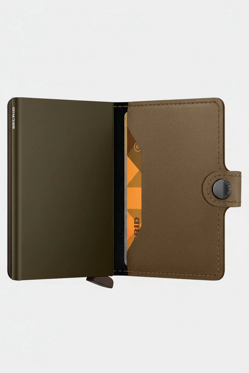 Secrid Miniwallet Matte Satin Bronze Brown - Image 3