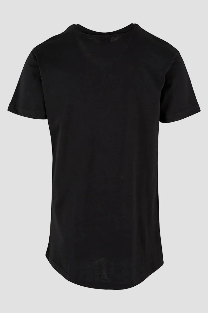 URBAN CLASSICS Shaped Long Tee Black - Image 5