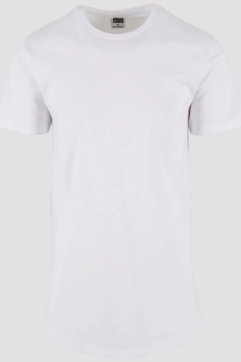 URBAN CLASSICS Shaped Long Tee White - Image 2